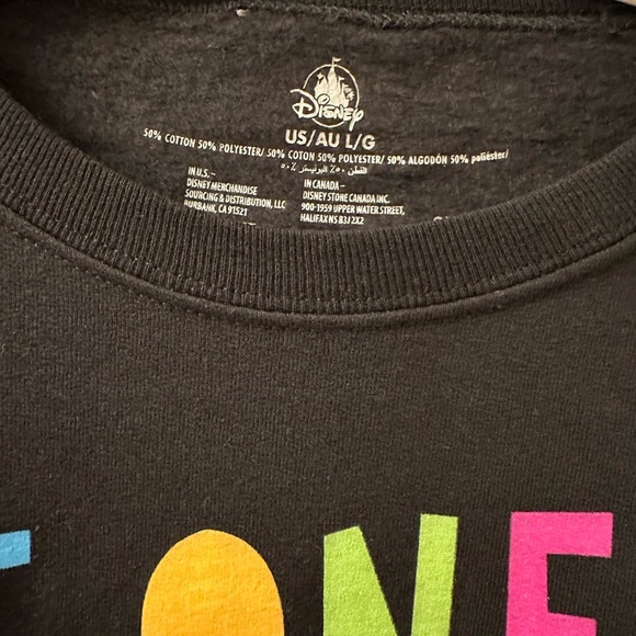 Men’s Disney Villain JUST ONE BITE Black Graphic Sweatshirt - Size L - NWT - Picture 4 of 6